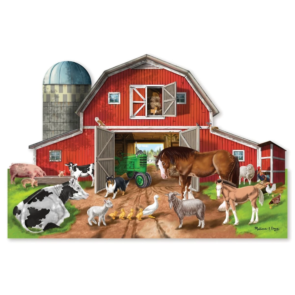 Melissa & Doug Busy Barn Yard Shaped Floor Puzzle - 32 Pieces 1 Melissa & Doug Busy Barn Yard Shaped Floor Puzzle - 32 Pieces