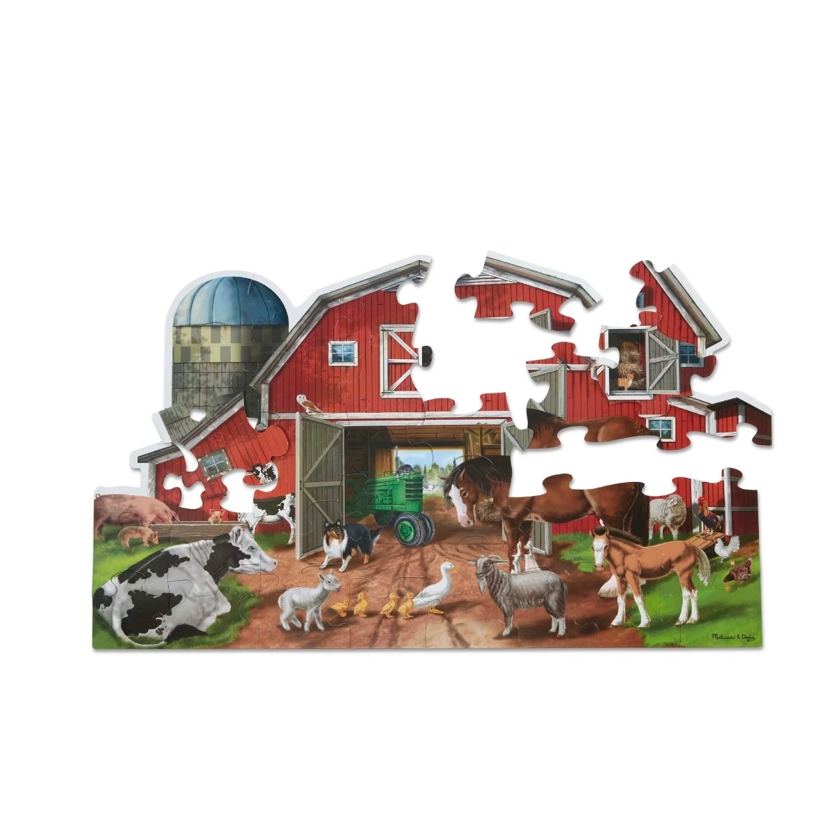 Melissa & Doug Busy Barn Yard Shaped Floor Puzzle - 32 Pieces 4 Melissa & Doug Busy Barn Yard Shaped Floor Puzzle - 32 Pieces - Image 4