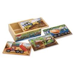 Melissa & Doug Construction Jigsaw Puzzles in a Box