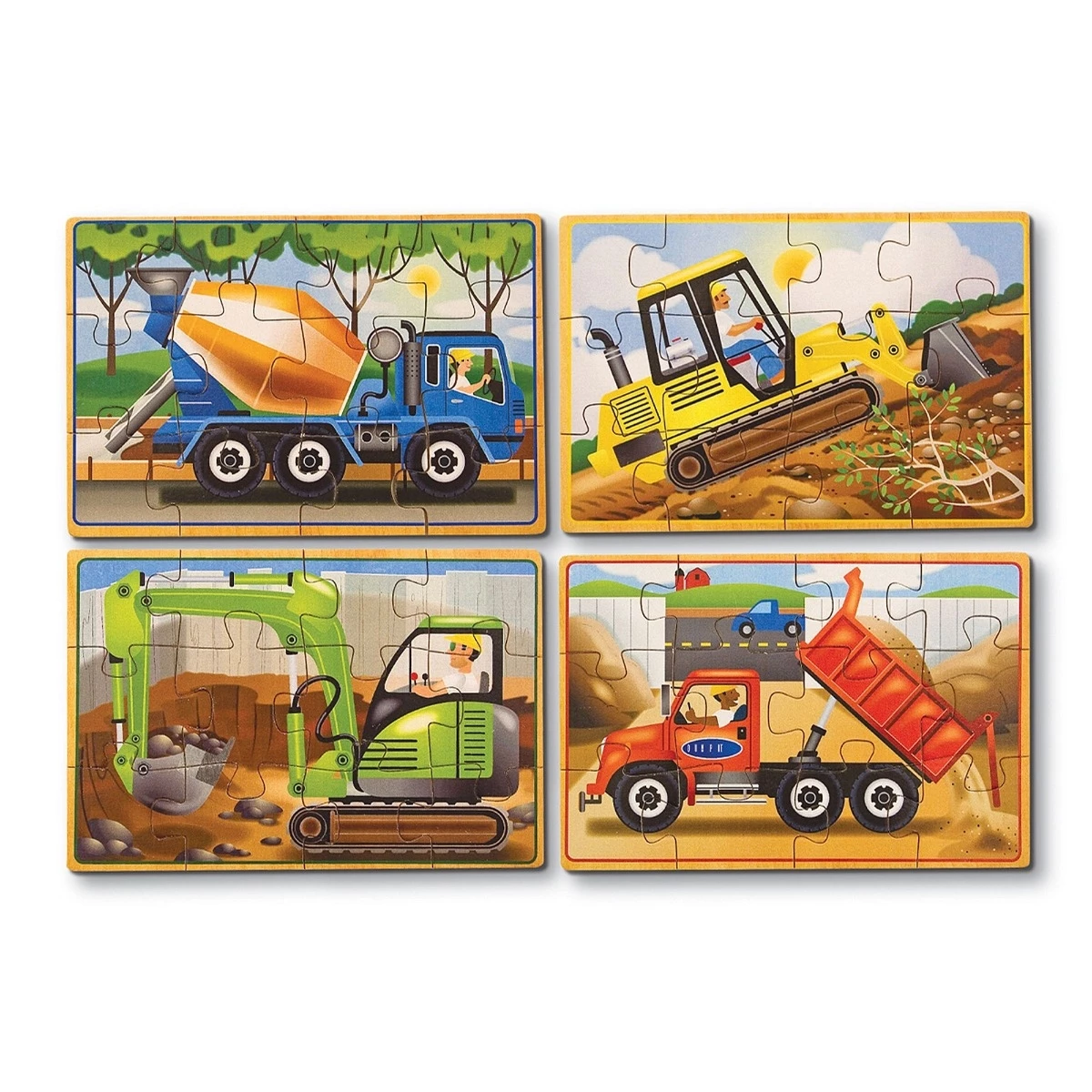 Melissa & Doug Construction Jigsaw Puzzles in a Box 2 Melissa & Doug Construction Jigsaw Puzzles in a Box - Image 2