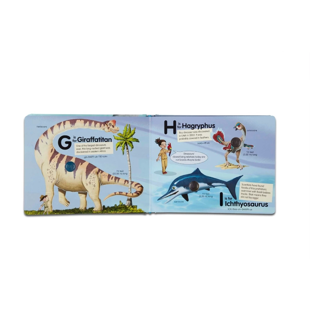 Melissa & Doug Poke-a-Dot - Dinosaurs A to Z Board Book 6 Melissa & Doug Poke-a-Dot - Dinosaurs A to Z Board Book - Image 6