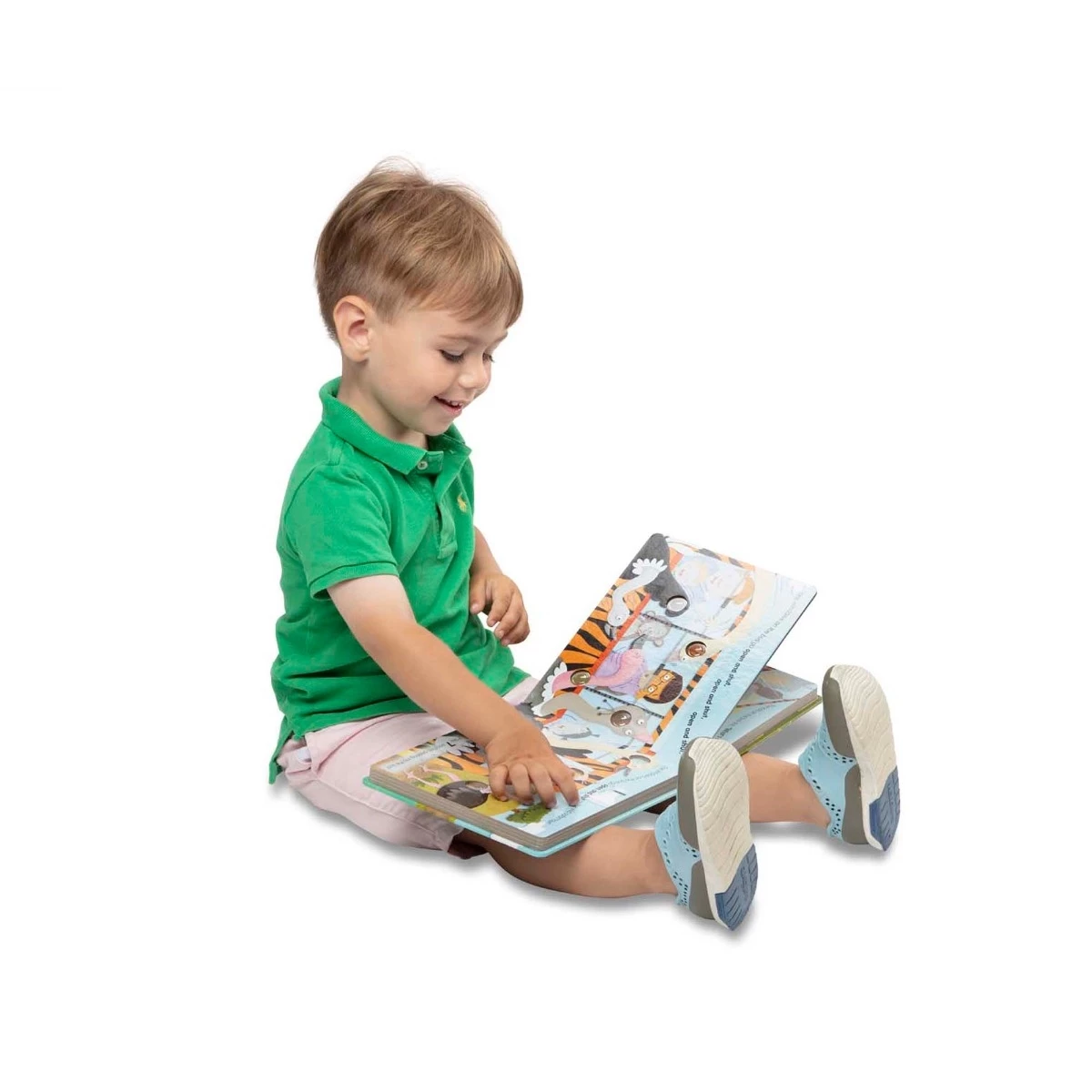 Melissa & Doug Poke-a-Dot - The Wheels on the Bus Wild Safari Board Book 3 Melissa & Doug Poke-a-Dot - The Wheels on the Bus Wild Safari Board Book - Image 3