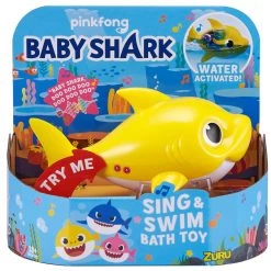 Pinkfong Baby Shark Battery-Powered Sing and Swim Bath Toy (ASSORTED- COLORS VARY)
