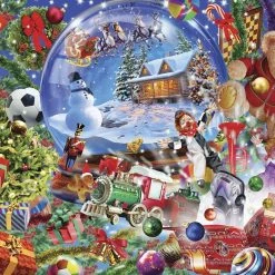 MasterPieces® Holiday Glitter 500-Piece Puzzle - Assorted Styles -Toys Elegant shop 31859 puz