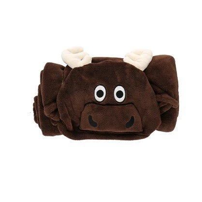 Lazy One Moose Critter Kids Blanket 1 Lazy One Moose Critter Kids Blanket