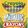 Crayola Metallic Crayons – 24 Count