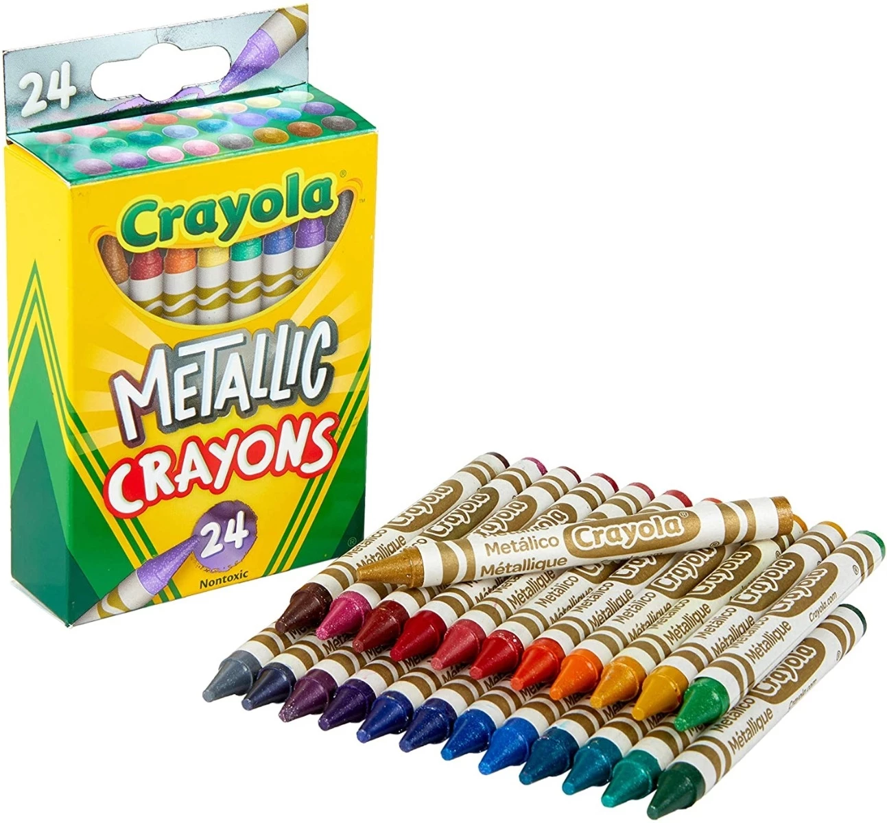 Crayola Metallic Crayons – 24 Count 2 Crayola Metallic Crayons – 24 Count - Image 2
