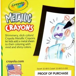 Crayola Metallic Crayons – 24 Count 7 Crayola Metallic Crayons – 24 Count -Toys Elegant shop 51000136 3