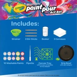 Crayola 04-1041 Washable Paint Pour Art Set -Toys Elegant shop 51000971 3 1
