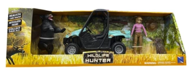 New Ray Toys Teal Camo Hunting Set with Vehicles Assorted 1:12 Scale 1 New Ray Toys Teal Camo Hunting Set with Vehicles Assorted 1:12 Scale