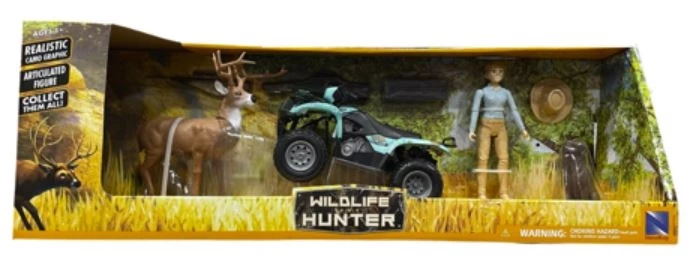 New Ray Toys Teal Camo Hunting Set with Vehicles Assorted 1:12 Scale 2 New Ray Toys Teal Camo Hunting Set with Vehicles Assorted 1:12 Scale - Image 2