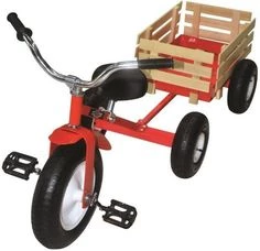 Valley Industries All Terrain Tricycle with Wagon, Cherry Red Finish