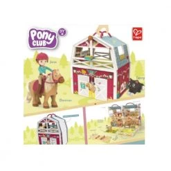 Hape International Pony Club Wooden Barn