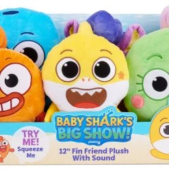 Assorted Wow Wee 12" Baby Shark Fin Friends -Toys Elegant shop 61640 12 fin friends plush with sound x 6 asst d 3000x3000