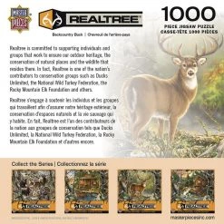 RealTree® 1,000-Piece Puzzle - Assorted Styles -Toys Elegant shop 71751 boxback