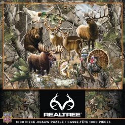 RealTree® 1,000-Piece Puzzle - Assorted Styles -Toys Elegant shop 71753 box