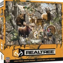 RealTree® 1,000-Piece Puzzle - Assorted Styles -Toys Elegant shop 71753 box3d