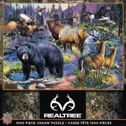 RealTree® 1,000-Piece Puzzle - Assorted Styles -Toys Elegant shop 71940 box
