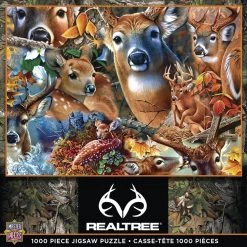 RealTree® 1,000-Piece Puzzle - Assorted Styles -Toys Elegant shop 71942 box