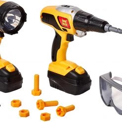 Red Box Toy Power Drill & Work Light Set