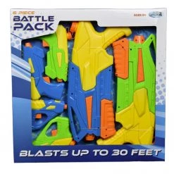 Water Sports 6 Piece Water Gun Battle Pack
