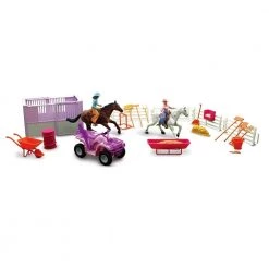 New Ray Toys Pink Classic Funtime Horse Playset