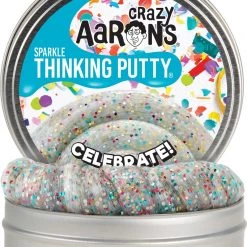 Crazy Aaron's Celebrate! Sparkle Thinking Putty With Card and Stickers
