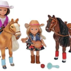 Toys Elegant shop 28 Cowgirl Cool Country Cowgirl and Horse Assortment