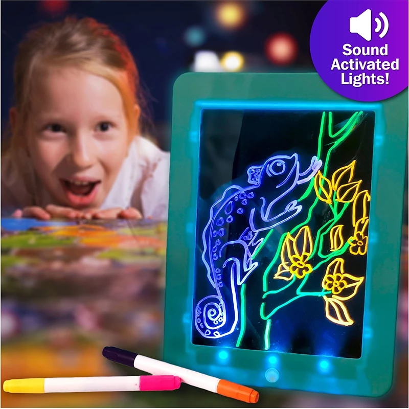 Flipo Disco Scribble - Light-up Sound Activated Drawing Board-Red 1 Flipo Disco Scribble - Light-up Sound Activated Drawing Board-Red
