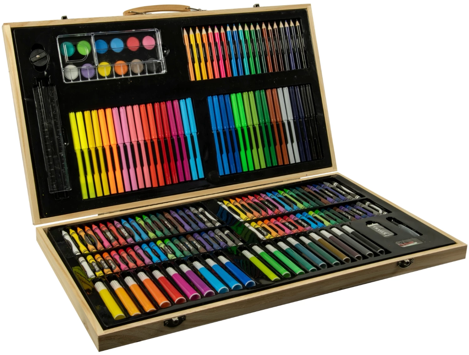 Art Set in Wooden Case 180pc 1 Art Set in Wooden Case 180pc