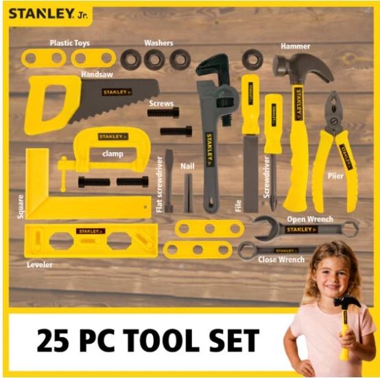 Stanley Jr. 25 Piece Toolset 2 Stanley Jr. 25 Piece Toolset - Image 2