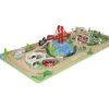 Melissa & Doug Classic Railway Wooden Train Set