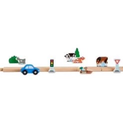 Melissa & Doug Classic Railway Wooden Train Set -Toys Elegant shop train set 3